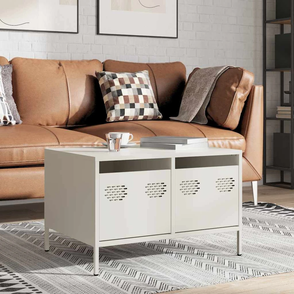 TV staliukas Televizoriaus spintelė, balta, 68x50x43,5cm, plienas