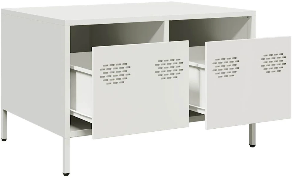 TV staliukas Televizoriaus spintelė, balta, 68x50x43,5cm, plienas