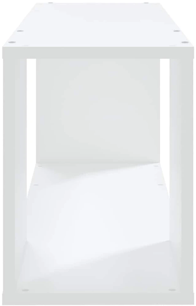 Televizoriaus spintelė, balta, 80x24x32cm, apdirbta mediena