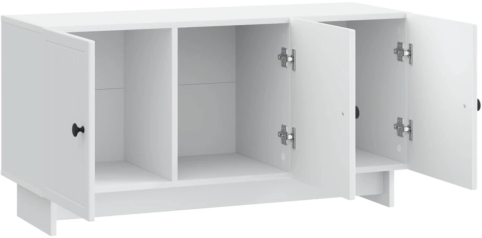 TV staliukas Televizoriaus spintelė Balta 99 x 34,5 x 50 cm Apdirbta mediena