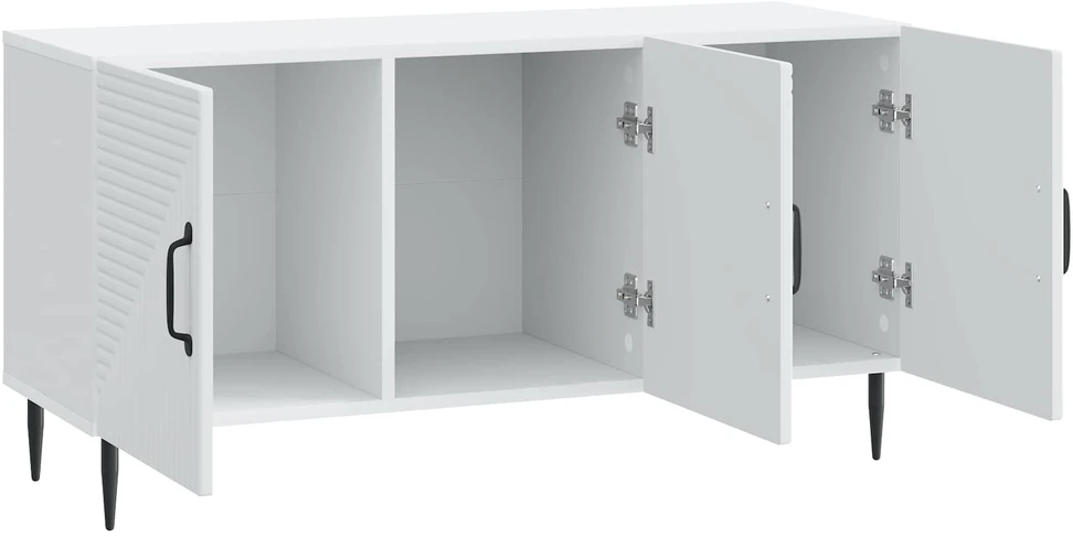 TV staliukas Televizoriaus spintelė Balta 99 x 34,5 x 50 cm Apdirbta mediena