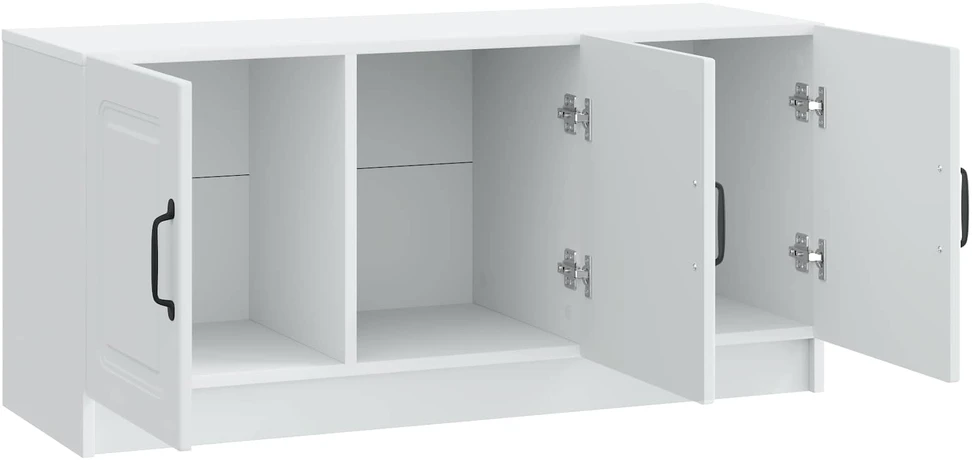 TV staliukas Televizoriaus spintelė Balta 99 x 34,5 x 47 cm Apdirbta mediena