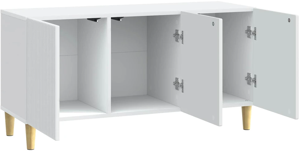 TV staliukas Televizoriaus spintelė Balta 99 x 34,5 x 50 cm Apdirbta mediena