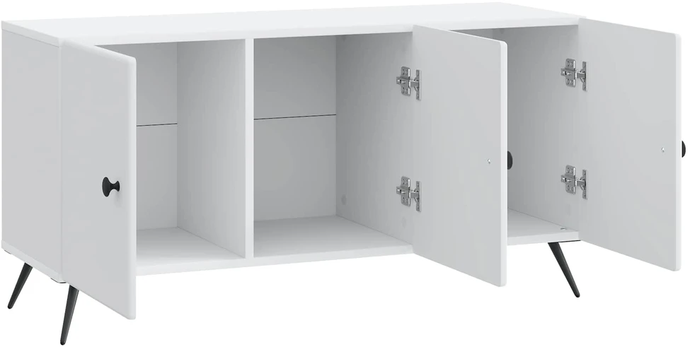 TV staliukas Televizoriaus spintelė Balta 99 x 34,5 x 50 cm Apdirbta mediena