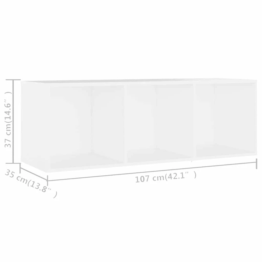 TV staliukas Televizoriaus spintelė, baltos spalvos, 107x35x37cm, MDP
