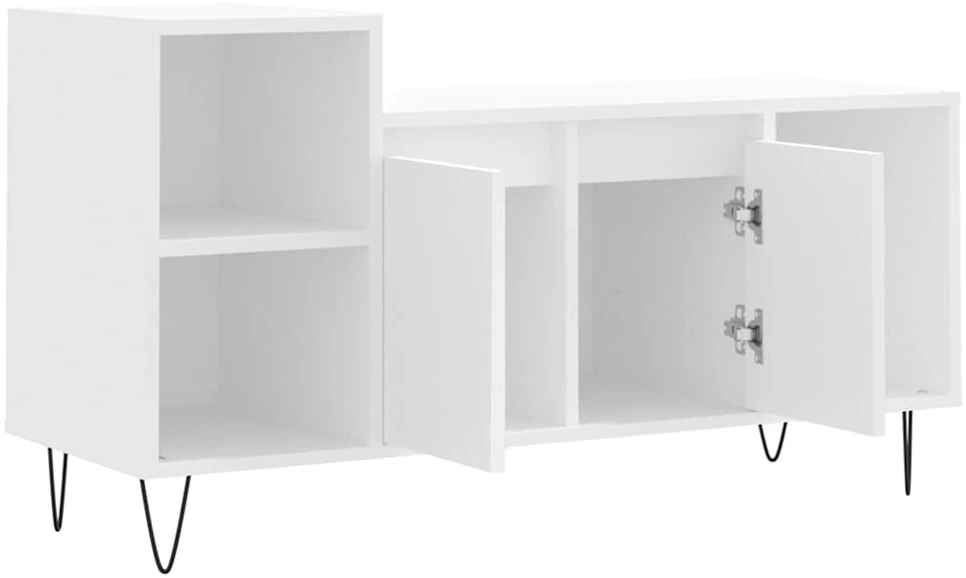 TV staliukas Televizoriaus spintelė, baltos spalvos, 100x35x55cm, mediena