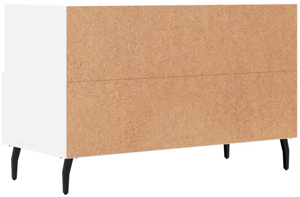 TV staliukas Televizoriaus spintelė, baltos spalvos, 80x36x50cm, mediena