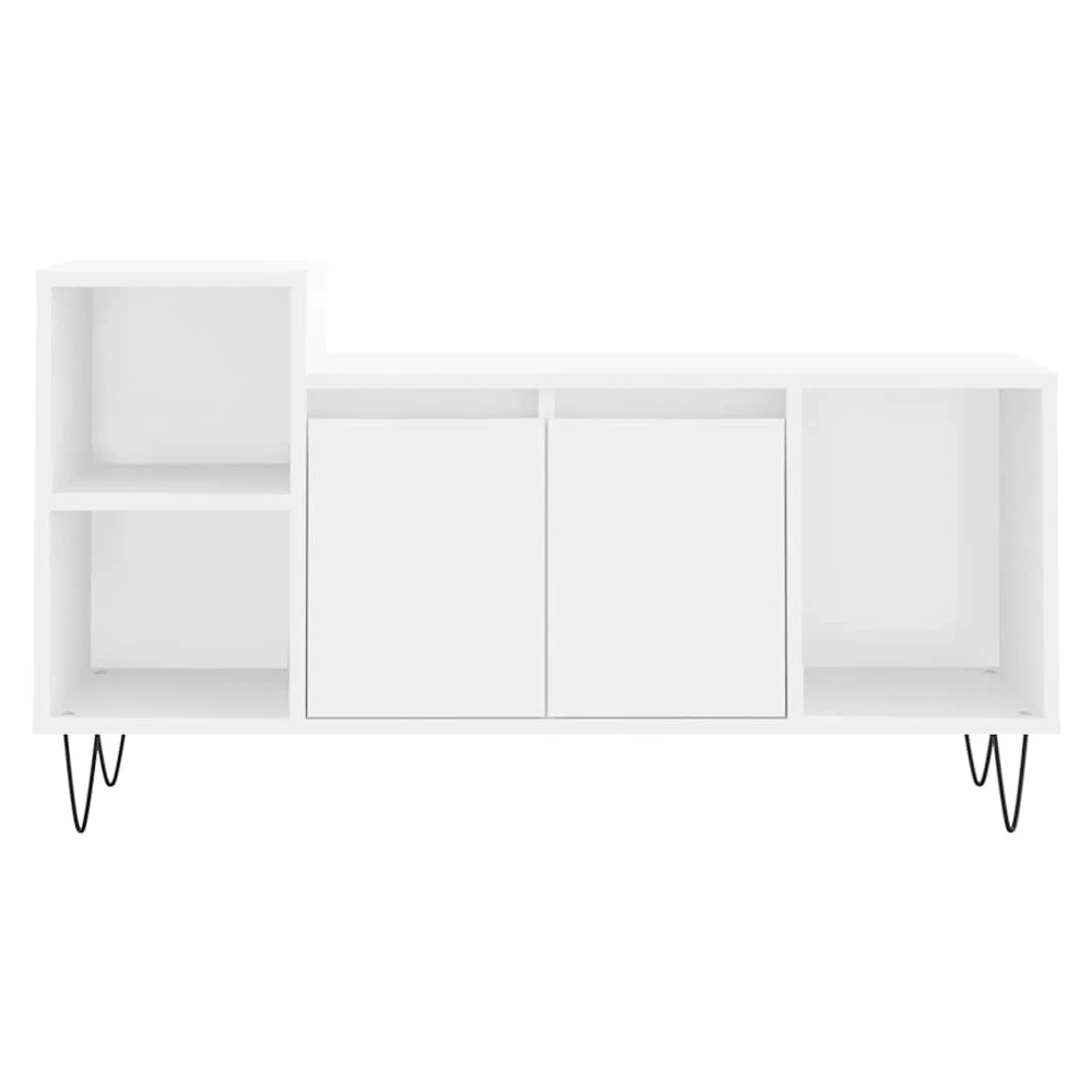TV staliukas Televizoriaus spintelė, baltos spalvos, 100x35x55cm, mediena