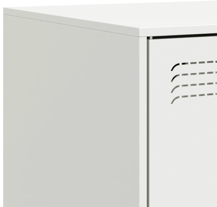 TV staliukas Televizoriaus spintelė, baltos spalvos, 99x39x44cm, plienas