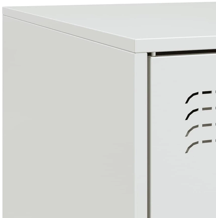 TV staliukas Televizoriaus spintelė, baltos spalvos, 99x39x44cm, plienas