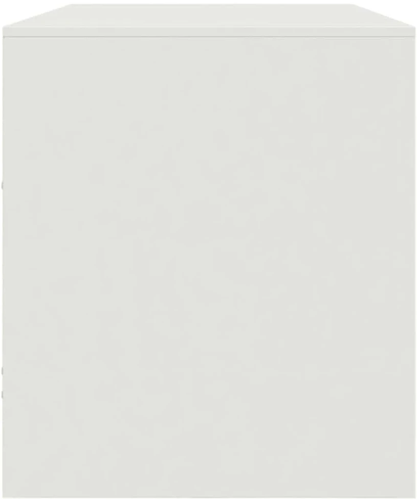 TV staliukas Televizoriaus spintelė, baltos spalvos, 99x39x44cm, plienas