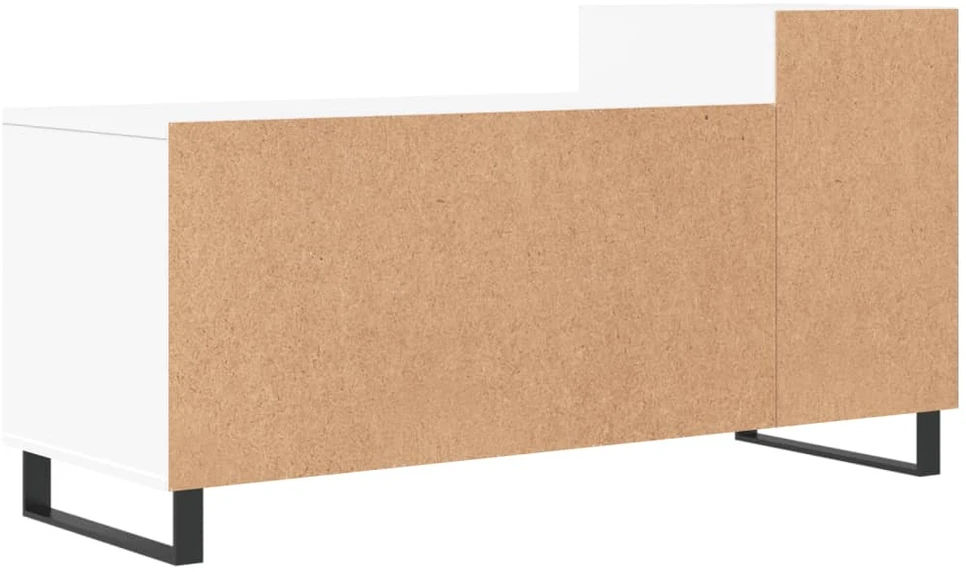 TV staliukas Televizoriaus spintelė, baltos spalvos, 100x35x55cm, mediena