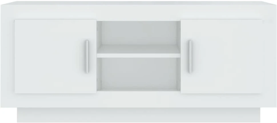 TV staliukas Televizoriaus spintelė, baltos spalvos, 102x35x45cm, mediena