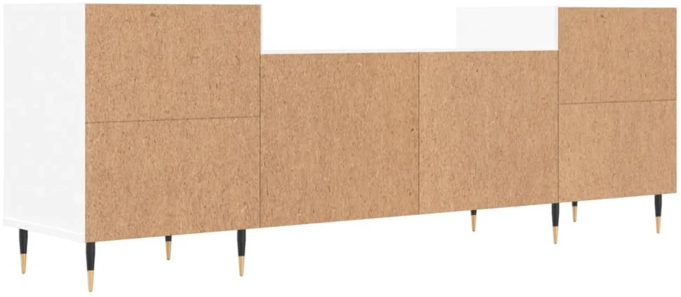 TV staliukas Televizoriaus spintelė, baltos spalvos, 160x35x55cm, mediena
