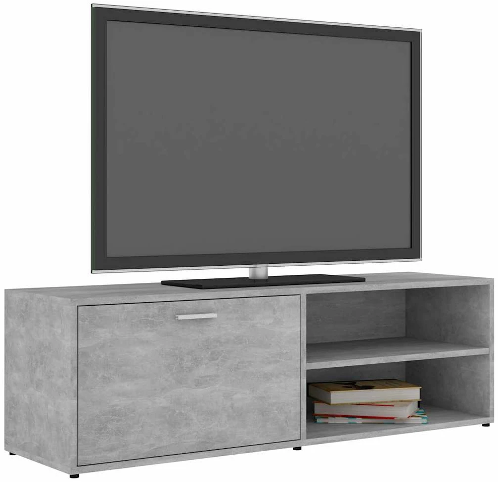 TV staliukas Televizoriaus spintelė, betono, 120x34x37cm, apdirbta mediena