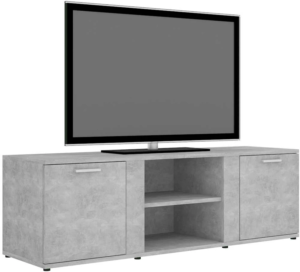 TV staliukas Televizoriaus spintelė, betono, 120x34x37cm, apdirbta mediena