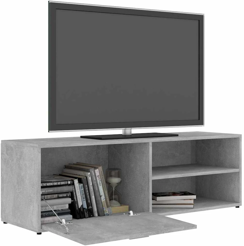 TV staliukas Televizoriaus spintelė, betono, 120x34x37cm, apdirbta mediena