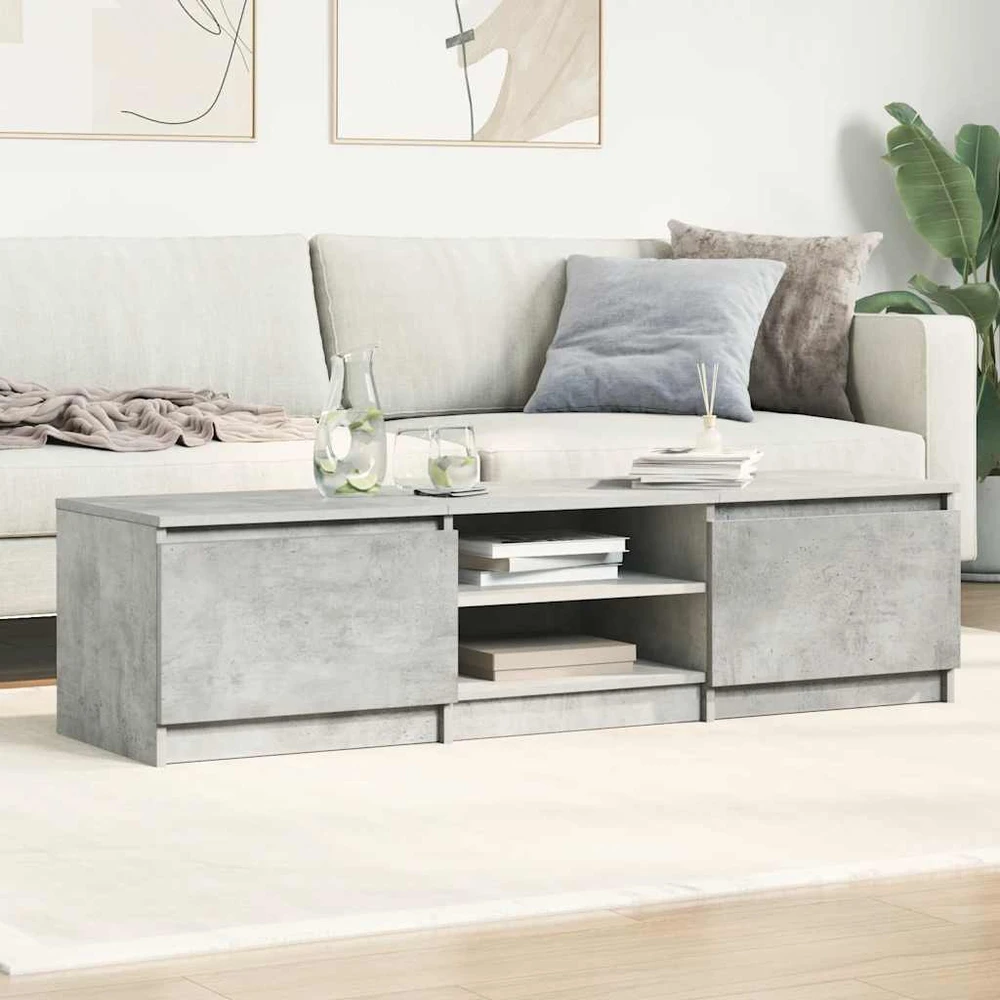 TV staliukas Televizoriaus spintelė, betono, 140x40x35,5cm, apdirbta mediena
