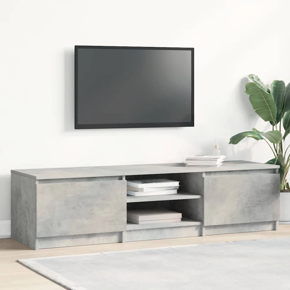 TV staliukas Televizoriaus spintelė, betono, 140x40x35,5cm, apdirbta mediena