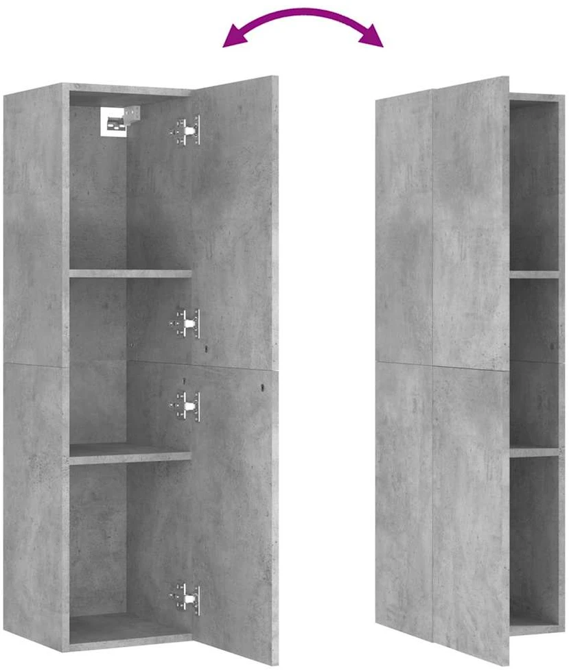 TV staliukas Televizoriaus spintelė, betono, 30,5x30x110cm, apdirbta mediena