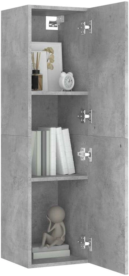 TV staliukas Televizoriaus spintelė, betono, 30,5x30x110cm, apdirbta mediena