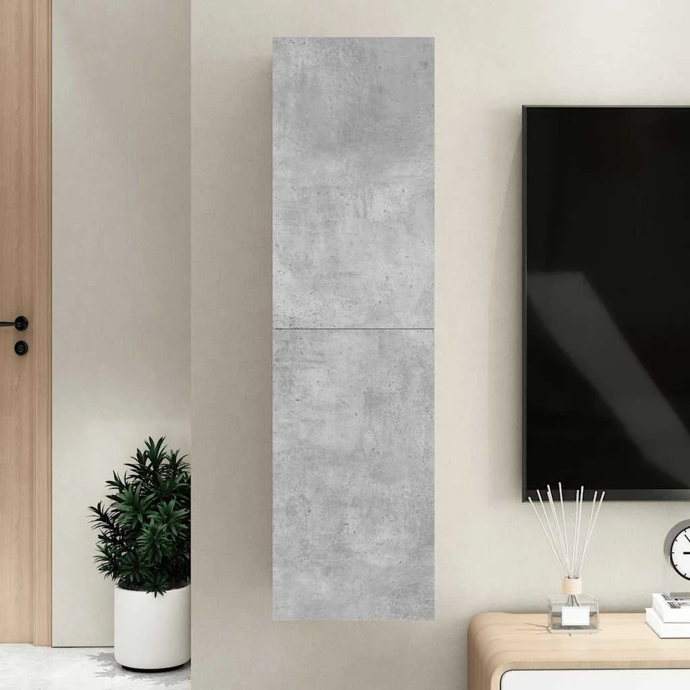 TV staliukas Televizoriaus spintelė, betono, 30,5x30x110cm, apdirbta mediena
