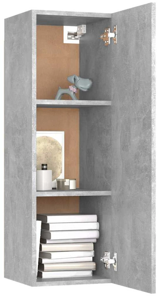 TV staliukas Televizoriaus spintelė, betono, 30,5x30x90cm, apdirbta mediena
