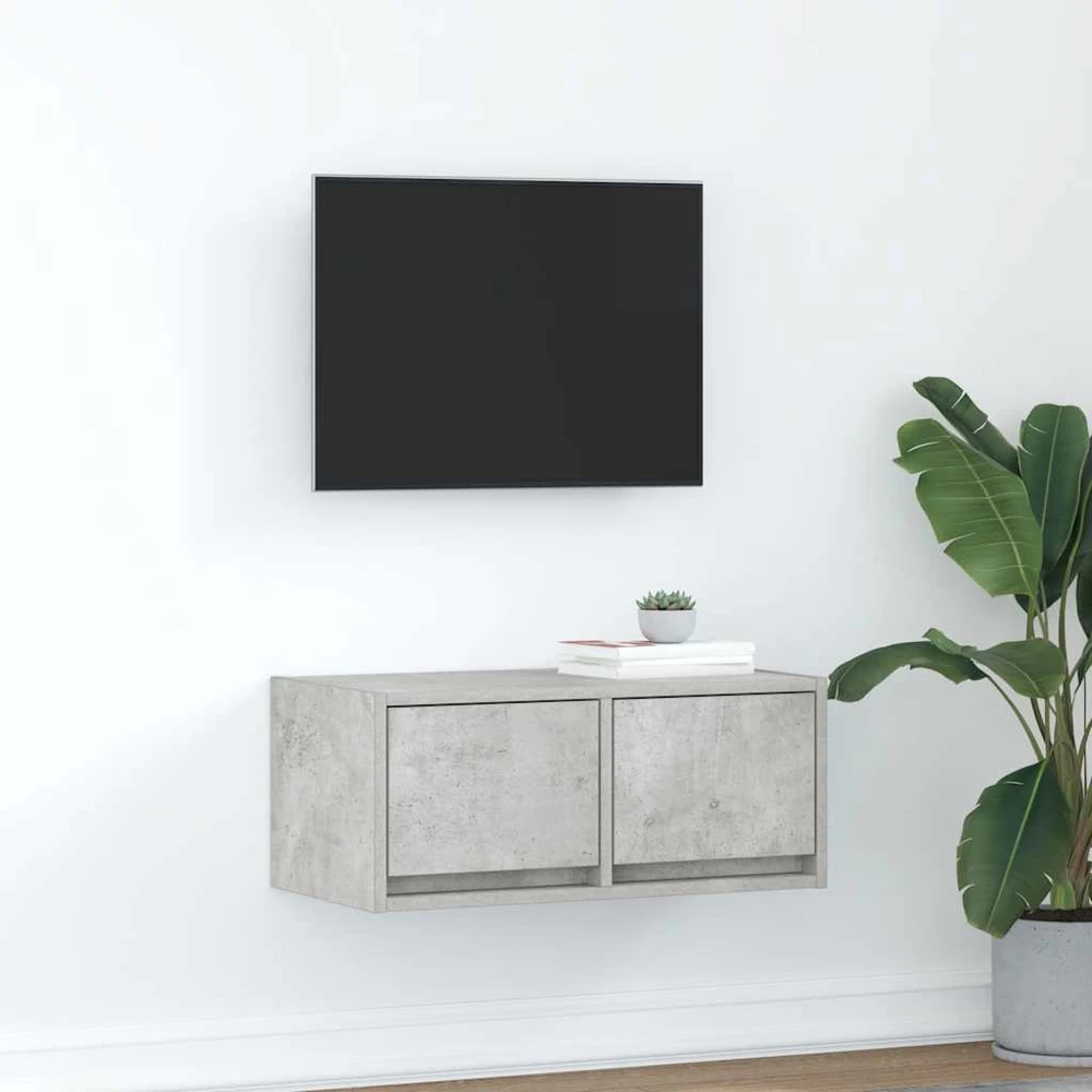 TV staliukas Televizoriaus spintelė, betono, 60x31x25,5 cm, apdirbta mediena