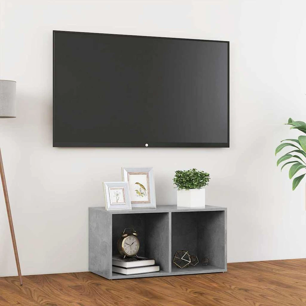 TV staliukas Televizoriaus spintelė, betono pilka, 72x35x36,5cm, MDP