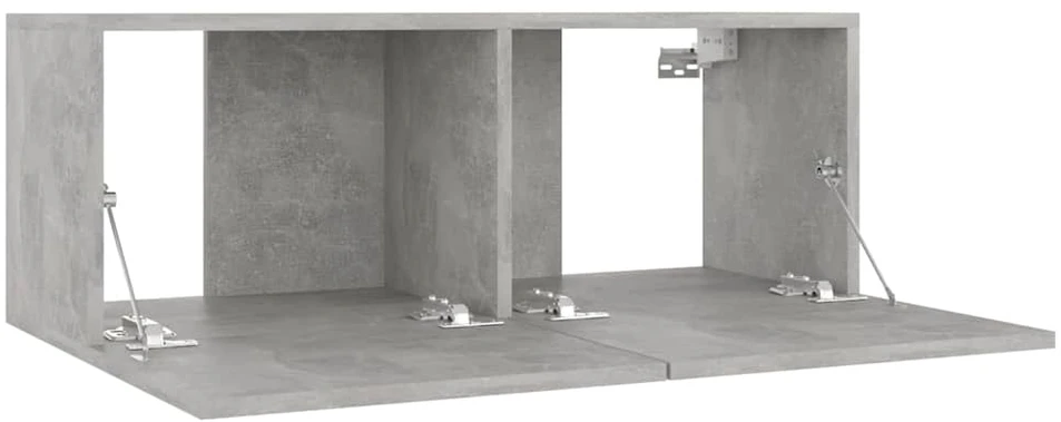 TV staliukas Televizoriaus spintelė, betono, 80x30x30cm, apdirbta mediena
