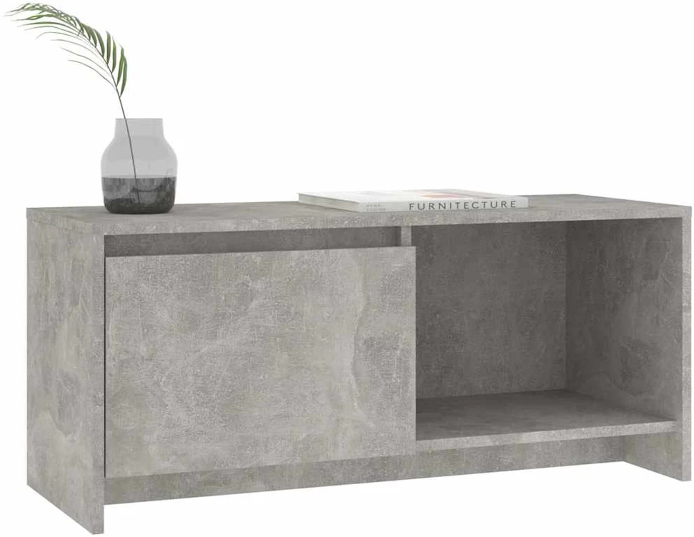 TV staliukas Televizoriaus spintelė, betono, 90x35x40cm, apdirbta mediena