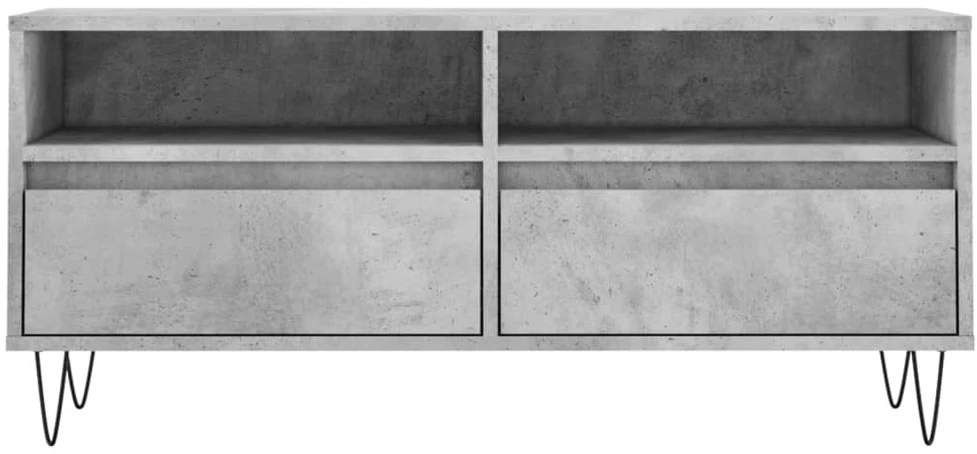 TV staliukas Televizoriaus spintelė, betono pilka, 100x34,5x44,5cm, mediena