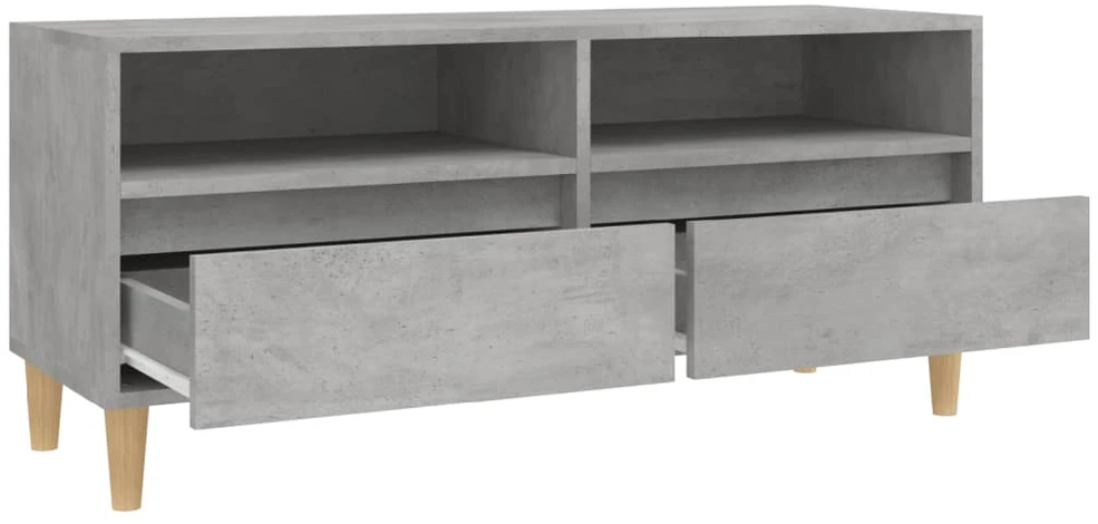 TV staliukas Televizoriaus spintelė, betono pilka, 100x34,5x44,5cm, mediena