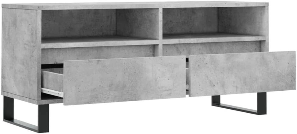 TV staliukas Televizoriaus spintelė, betono pilka, 100x34,5x44,5cm, mediena