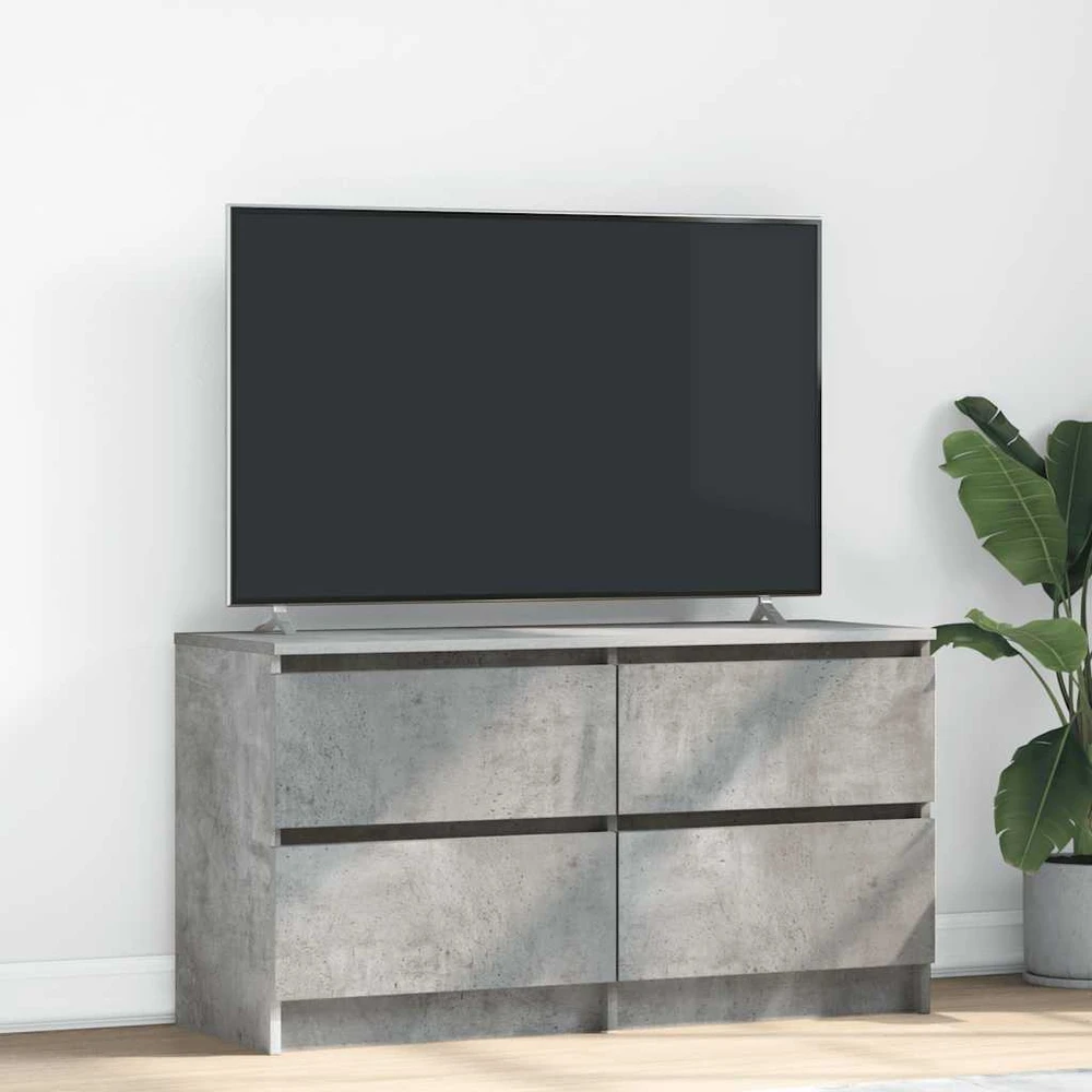 TV staliukas Televizoriaus spintelė, betono pilka, 100x35x54 cm, mediena