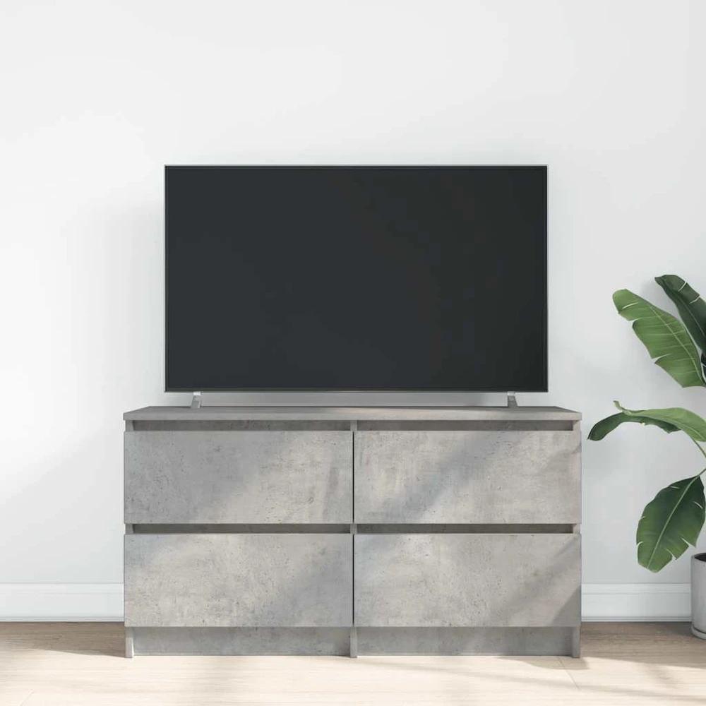 TV staliukas Televizoriaus spintelė, betono pilka, 100x35x54 cm, mediena