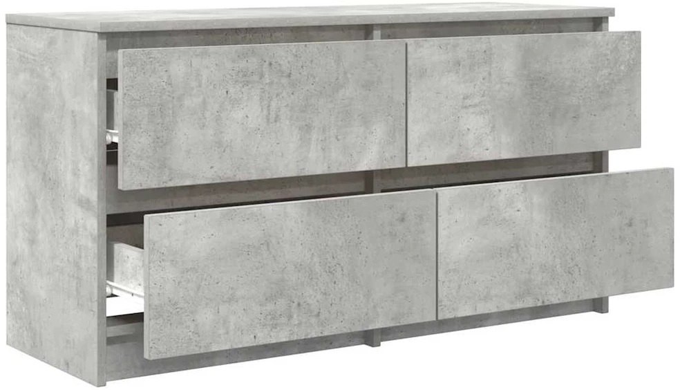 TV staliukas Televizoriaus spintelė, betono pilka, 100x35x54 cm, mediena