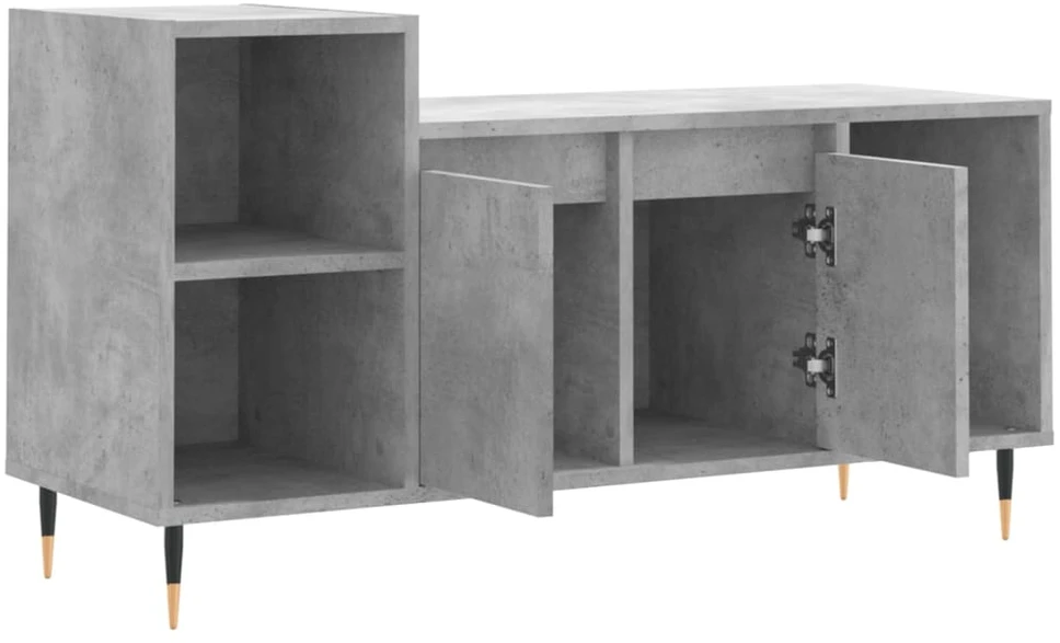 TV staliukas Televizoriaus spintelė, betono pilka, 100x35x55cm, mediena