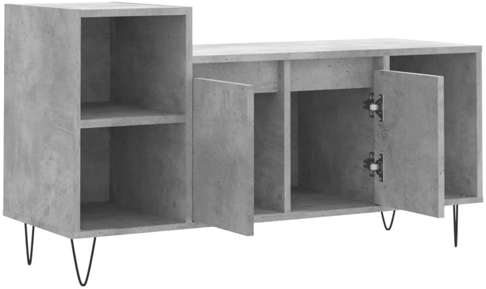 TV staliukas Televizoriaus spintelė, betono pilka, 100x35x55cm, mediena