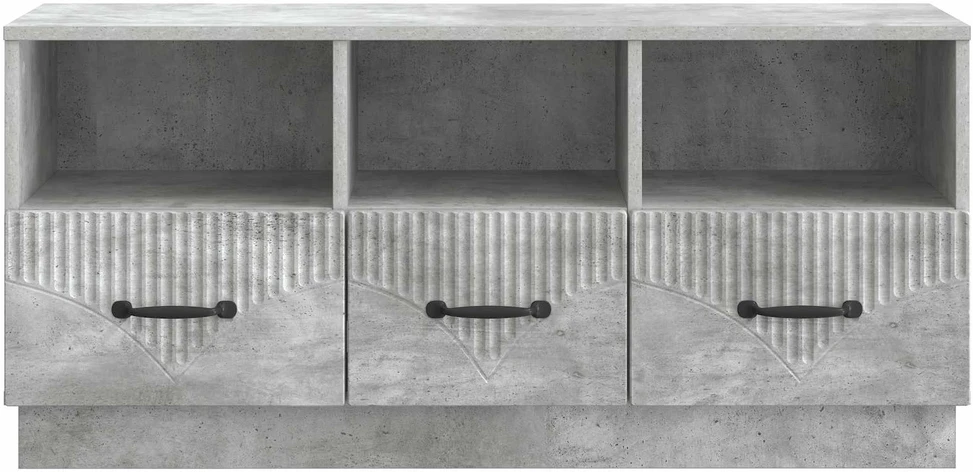 TV staliukas Televizoriaus spintelė Betono pilka 102 x 34,5 x 47 cm