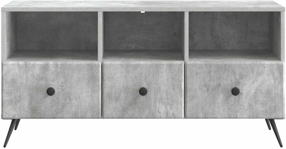TV staliukas Televizoriaus spintelė Betono pilka 102 x 34,5 x 50 cm