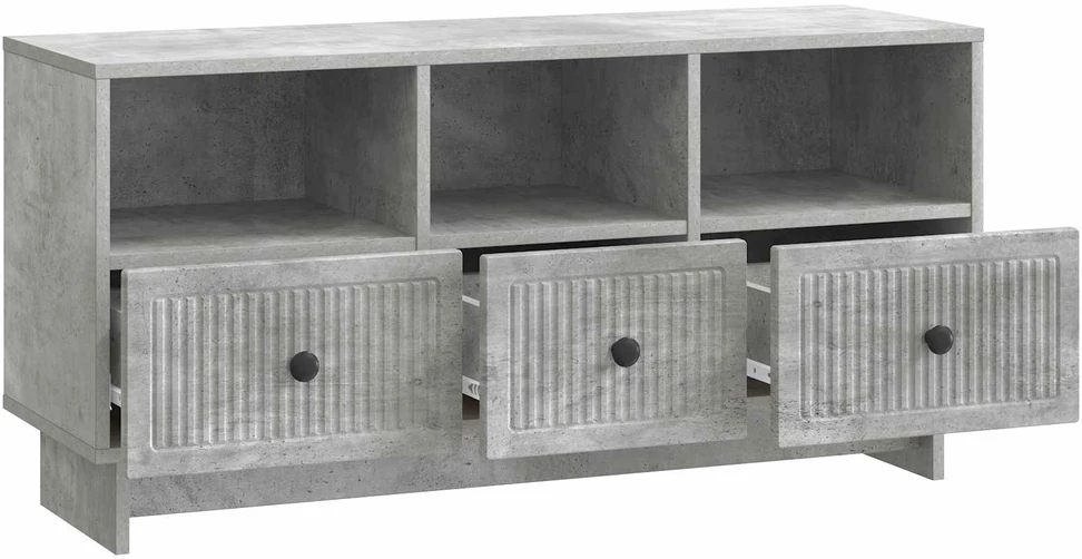 TV staliukas Televizoriaus spintelė Betono pilka 102 x 34,5 x 50 cm