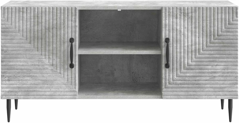 TV staliukas Televizoriaus spintelė Betono pilka 102 x 34,5 x 50 cm