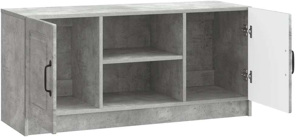 TV staliukas Televizoriaus spintelė Betono pilka 102 x 34,5 x 47 cm