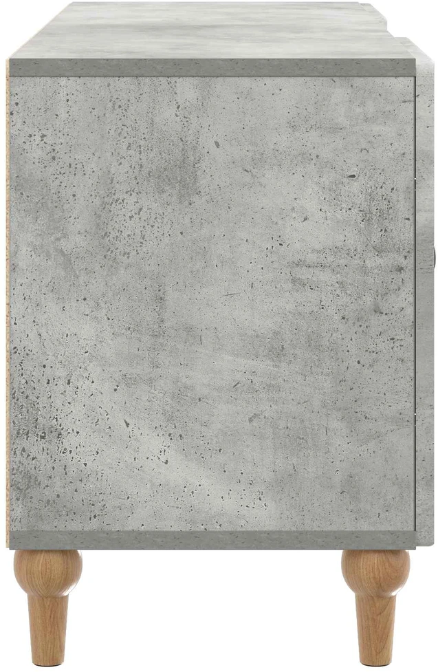 TV staliukas Televizoriaus spintelė Betono pilka 102 x 34,5 x 50 cm