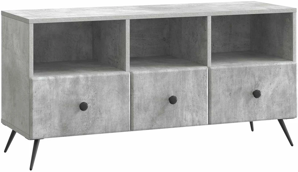 TV staliukas Televizoriaus spintelė Betono pilka 102 x 34,5 x 50 cm