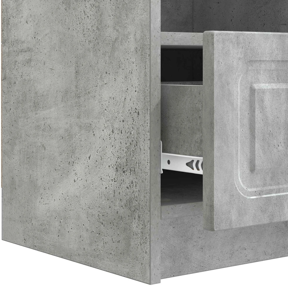 TV staliukas Televizoriaus spintelė Betono pilka 102 x 34,5 x 47 cm