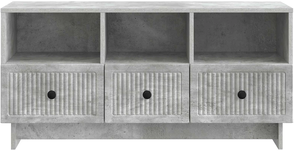 TV staliukas Televizoriaus spintelė Betono pilka 102 x 34,5 x 50 cm
