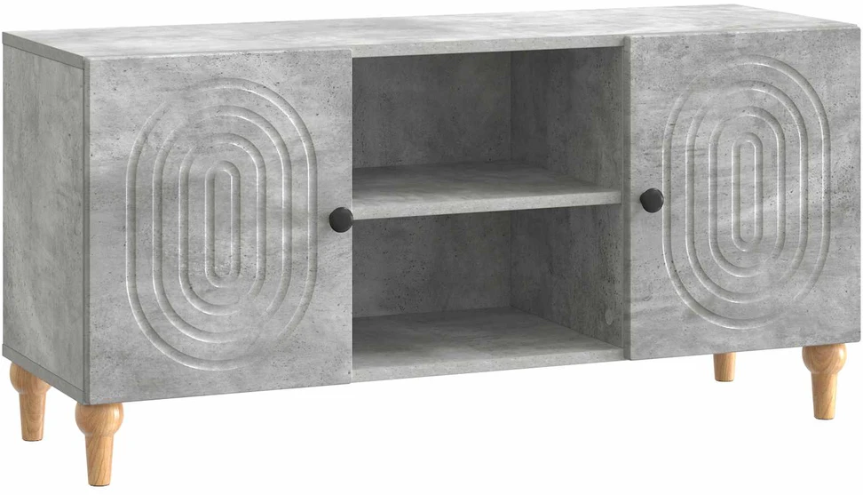 TV staliukas Televizoriaus spintelė Betono pilka 102 x 34,5 x 50 cm