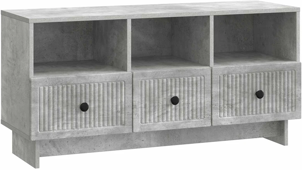 TV staliukas Televizoriaus spintelė Betono pilka 102 x 34,5 x 50 cm